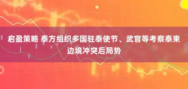 启盈策略 泰方组织多国驻泰使节、武官等考察泰柬边境冲突后局势