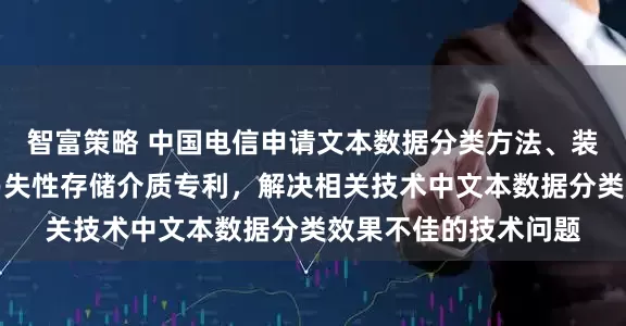 智富策略 中国电信申请文本数据分类方法、装置、电子设备及非易失性存储介质专利，解决相关技术中文本数据分类效果不佳的技术问题